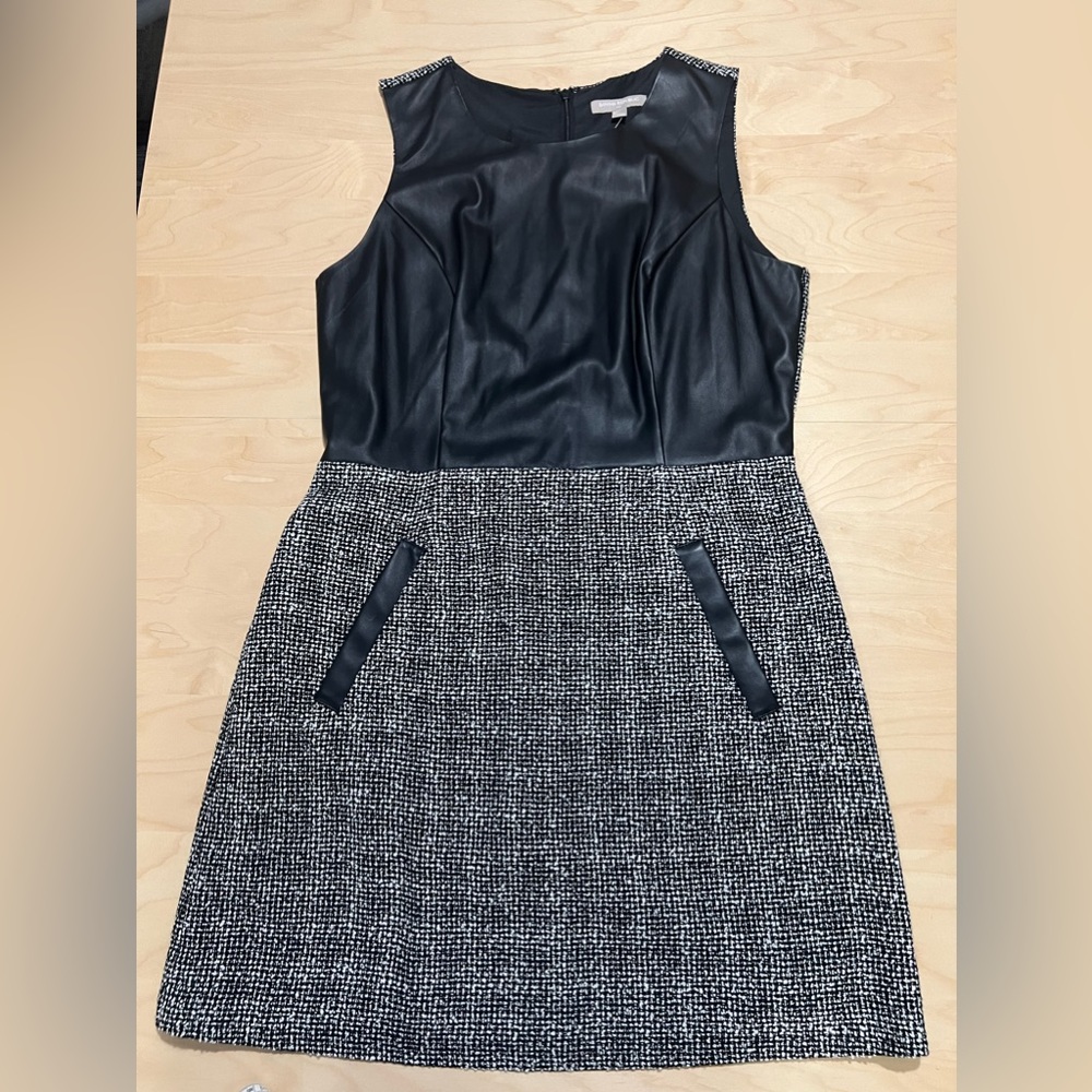 BR sleeveless tweed dress.